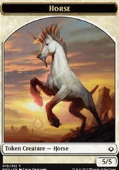 Horse // Warrior Double-Sided Token [Hour of Devastation Tokens] | Odin's Place