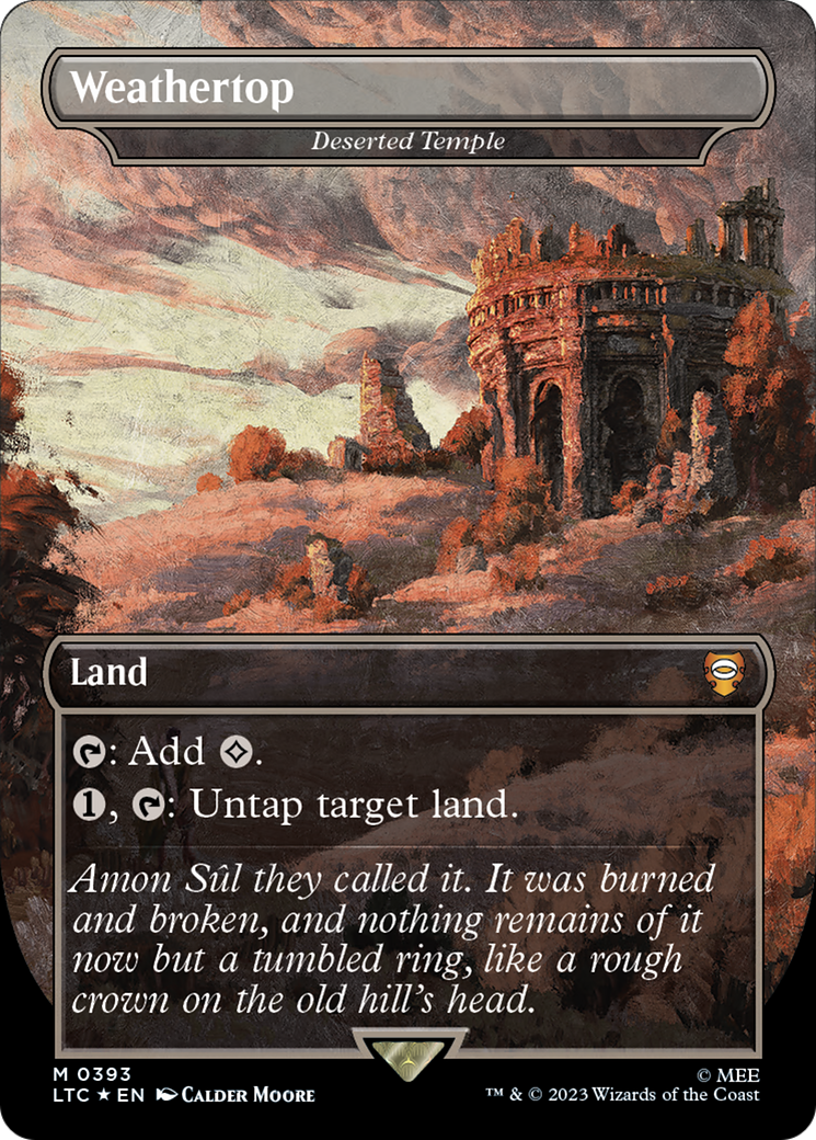 Weathertop - Deserted Temple (Surge Foil Realms and Relics) [The Lord of the Rings: Tales of Middle-Earth Commander] | Odin's Place