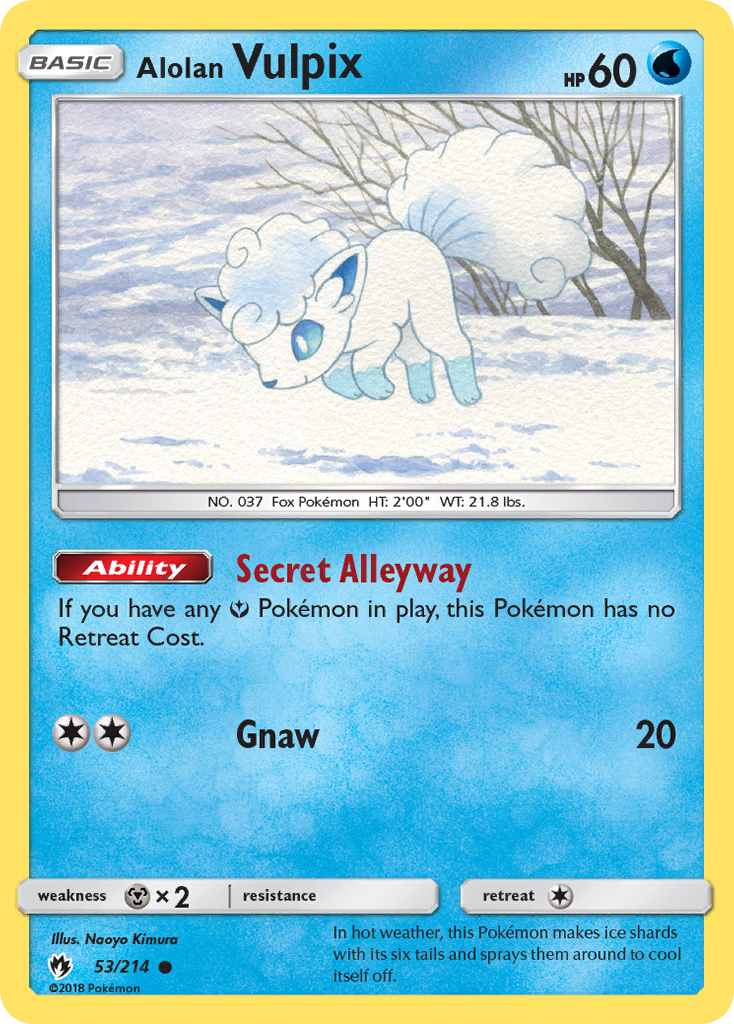 Alolan Vulpix (53/214) [Sun & Moon: Lost Thunder] | Odin's Place