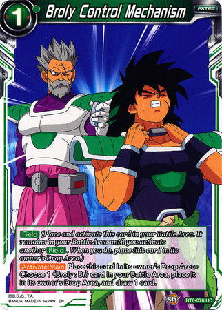 Broly Control Mechanism (BT6-076) [Destroyer Kings] | Odin's Place