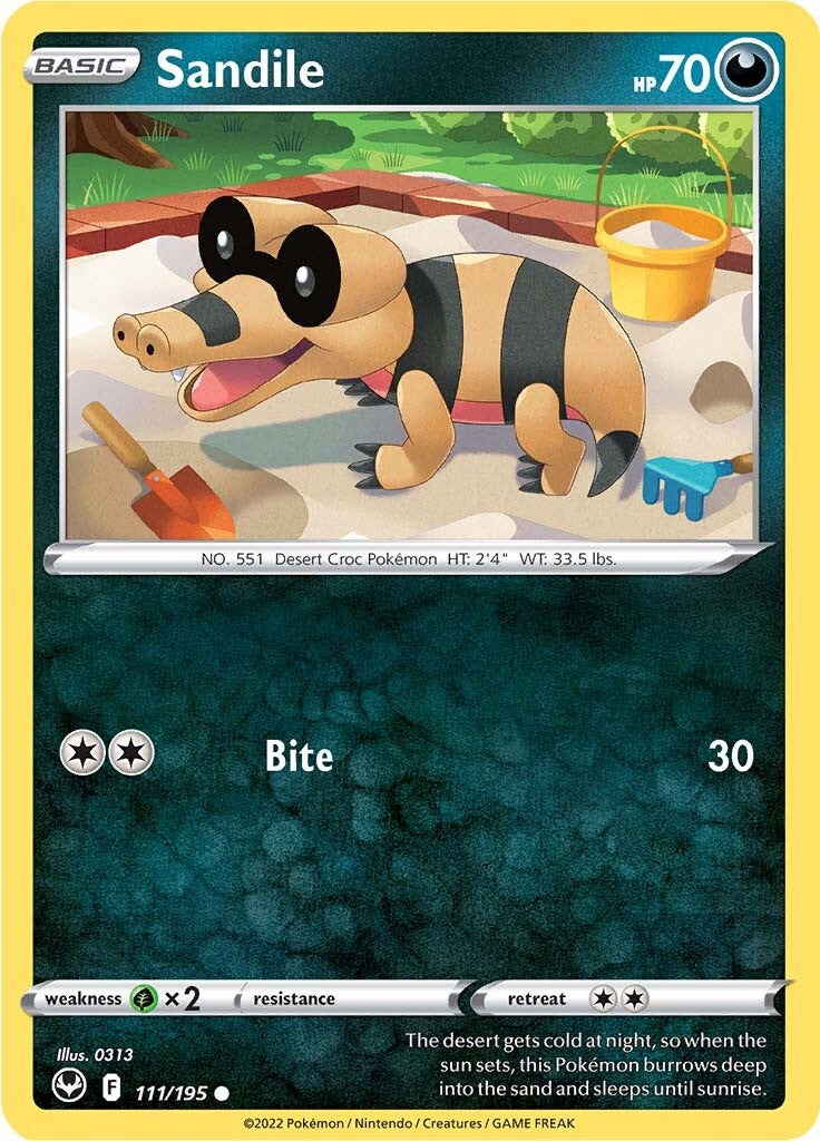 Sandile (111/195) [Sword & Shield: Silver Tempest] | Odin's Place
