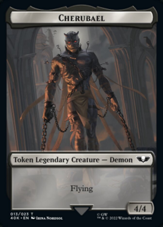Astartes Warrior (001) // Cherubael Double-Sided Token [Warhammer 40,000 Tokens] | Odin's Place