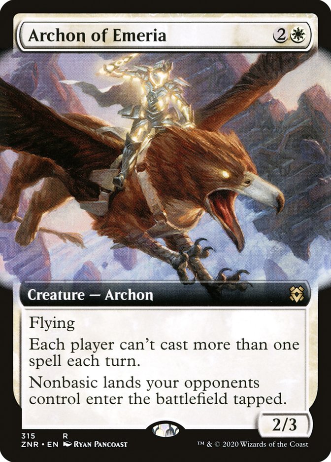 Archon of Emeria (Extended Art) [Zendikar Rising] | Odin's Place