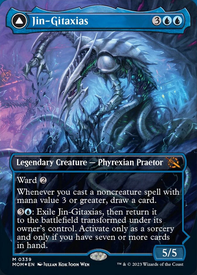 Jin-Gitaxias // The Great Synthesis (Borderless Alternate Art) [March of the Machine] | Odin's Place
