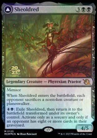 Sheoldred // The True Scriptures [March of the Machine Prerelease Promos] | Odin's Place