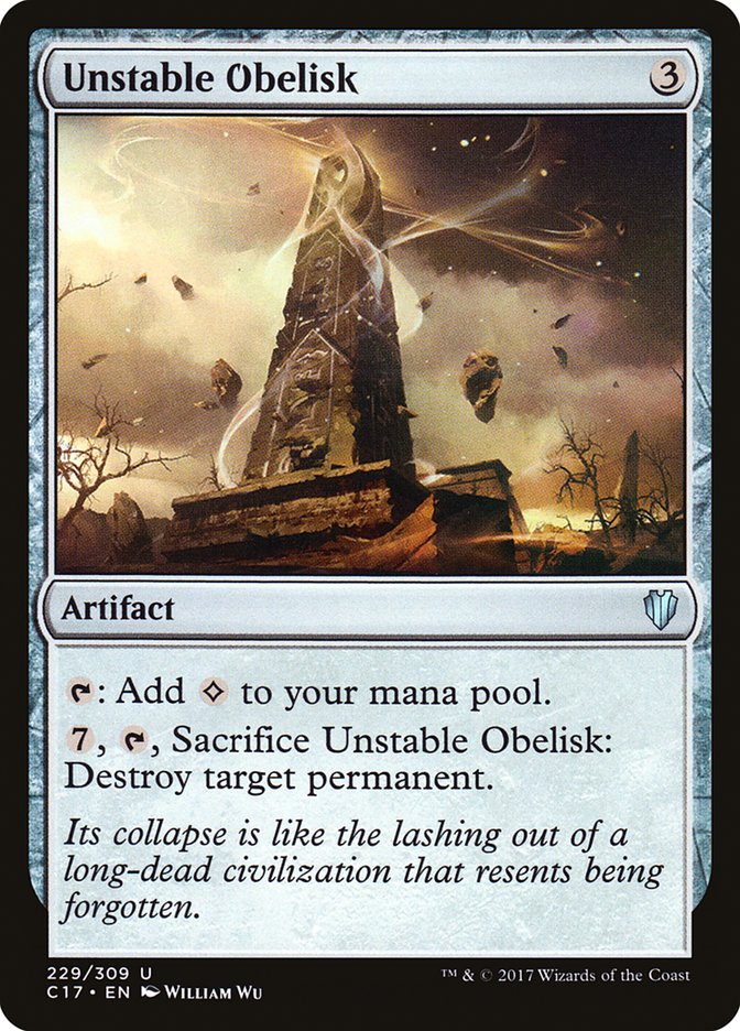Unstable Obelisk (229) [Commander 2017] | Odin's Place