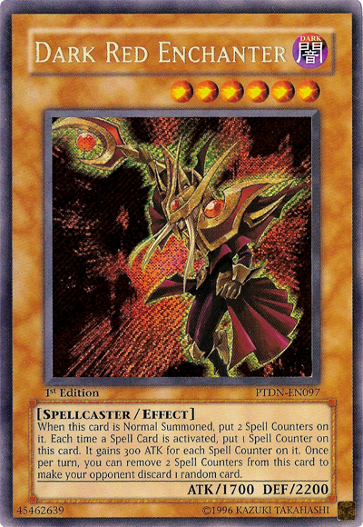 Dark Red Enchanter [PTDN-EN097] Secret Rare | Odin's Place