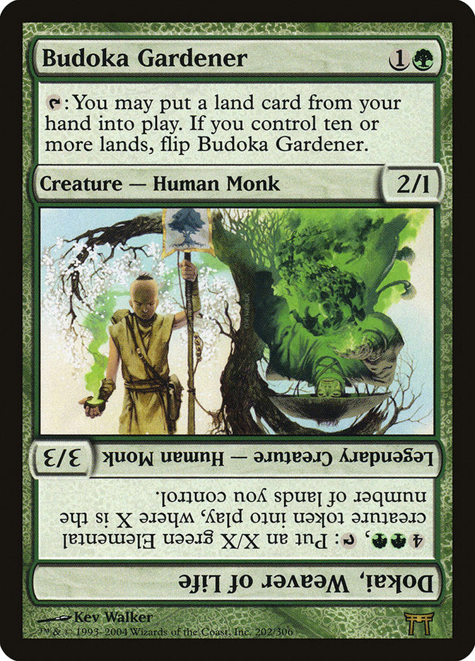 Budoka Gardener // Dokai, Weaver of Life (202) [Champions of Kamigawa] | Odin's Place