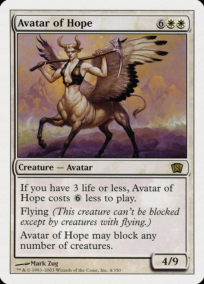 Avatar of Hope (4) [Eighth Edition] | Odin's Place