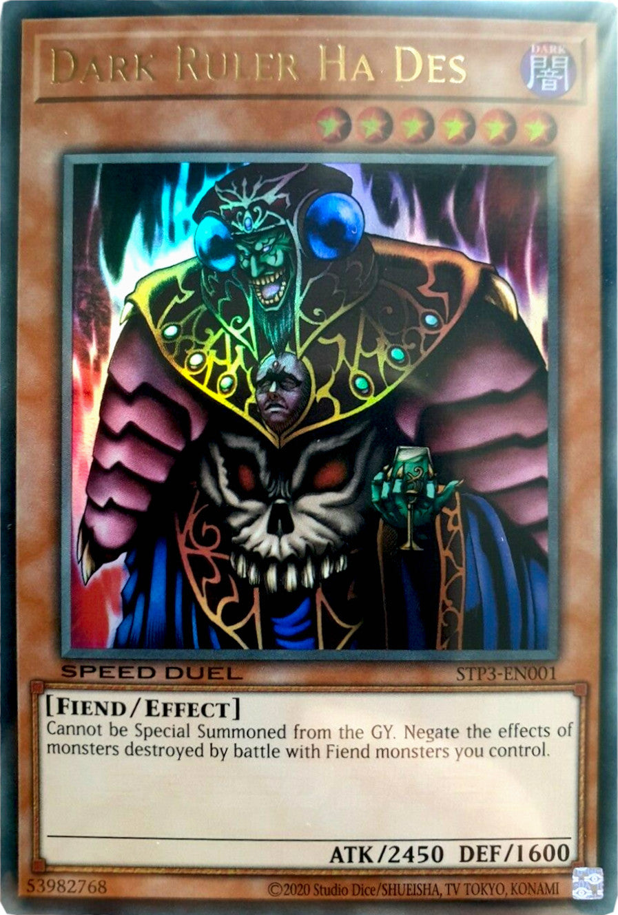 Dark Ruler Ha Des [STP3-EN001] Ultra Rare | Odin's Place