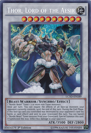 Thor, Lord of the Aesir [LC5D-EN189] Secret Rare | Odin's Place