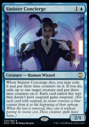Sinister Concierge (Promo Pack) [Streets of New Capenna Commander Promos] | Odin's Place