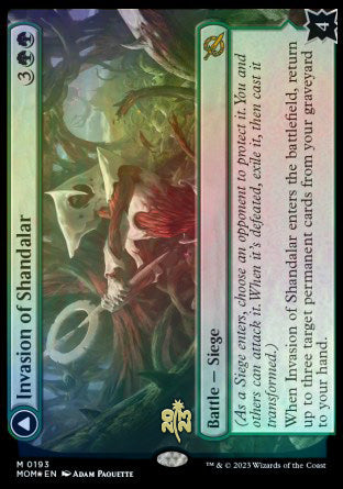 Invasion of Shandalar // Leyline Surge [March of the Machine Prerelease Promos] | Odin's Place