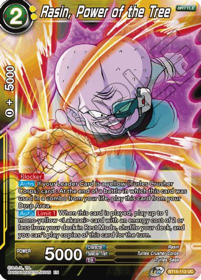 Rasin, Power of the Tree (BT15-112) [Saiyan Showdown] | Odin's Place