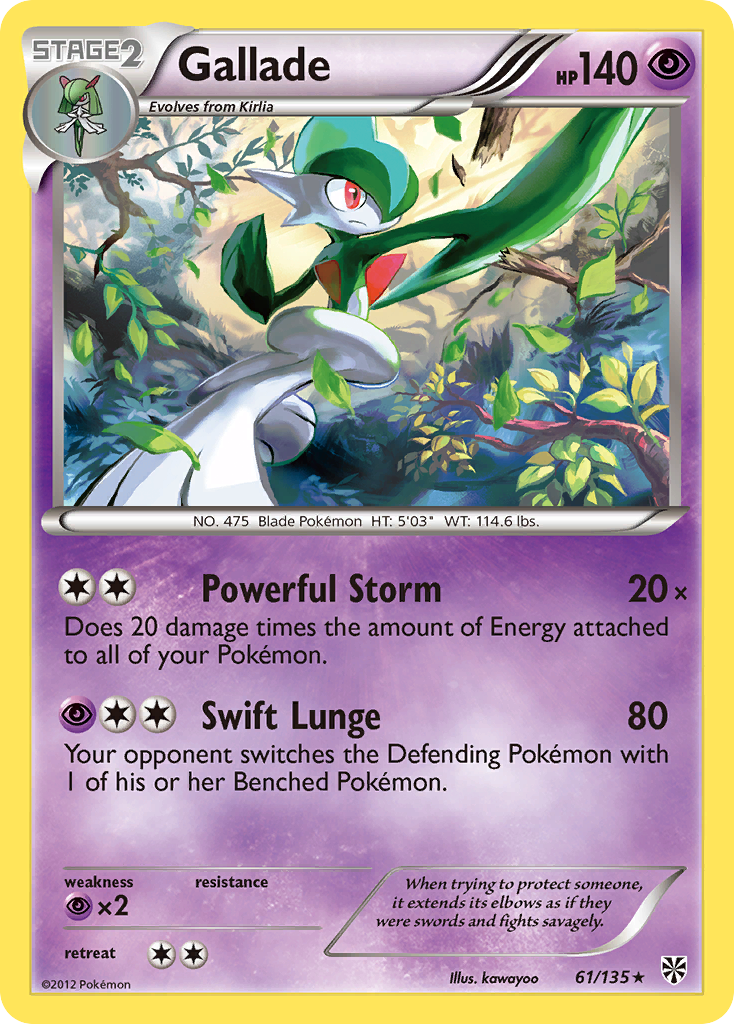 Gallade (61/135) [Black & White: Plasma Storm] | Odin's Place