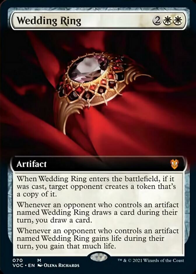 Wedding Ring (Extended Art) [Innistrad: Crimson Vow Commander] | Odin's Place