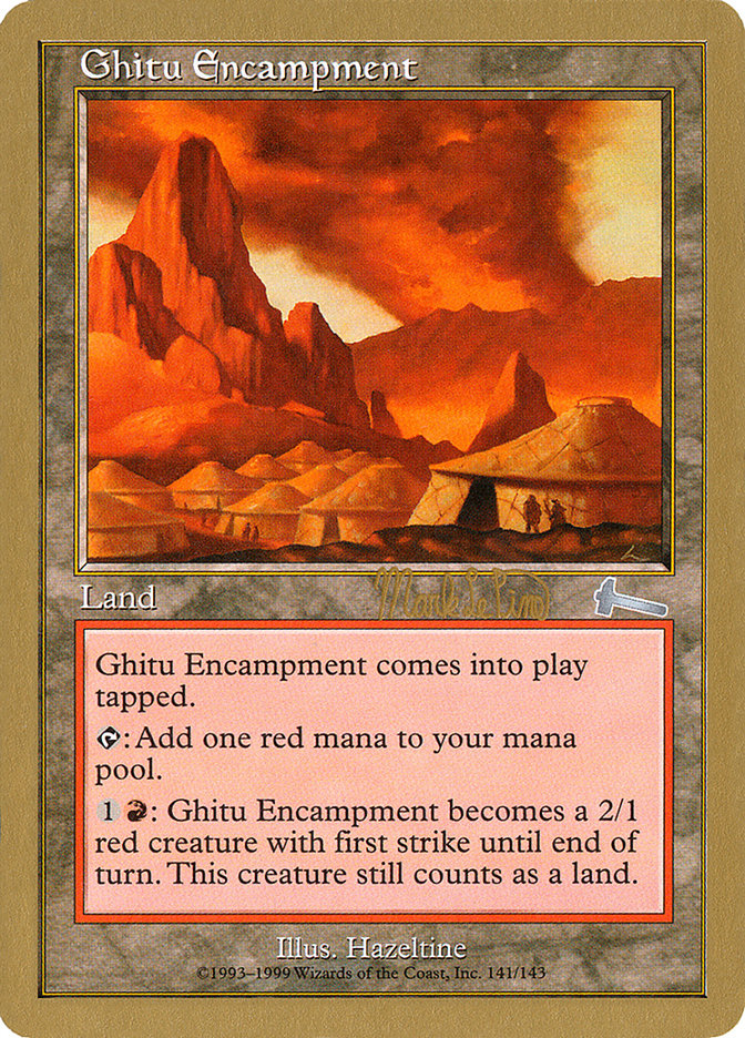 Ghitu Encampment (Mark Le Pine) [World Championship Decks 1999] | Odin's Place