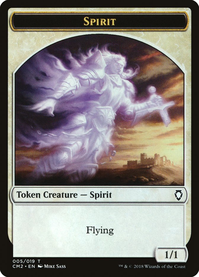 Spirit Token (5) [Commander Anthology Volume II Tokens] | Odin's Place