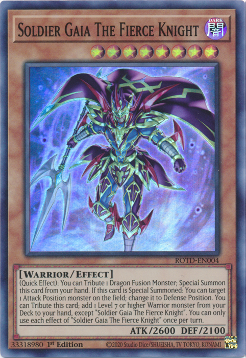 Soldier Gaia The Fierce Knight [ROTD-EN004] Super Rare | Odin's Place