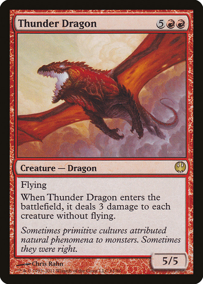 Thunder Dragon (61) [Duel Decks: Knights vs. Dragons] | Odin's Place