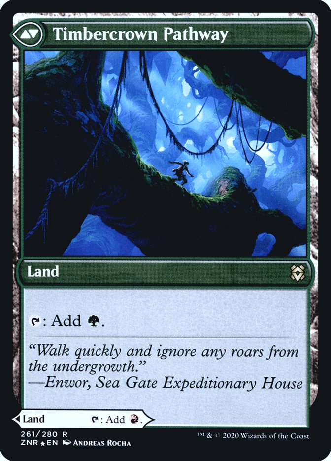 Cragcrown Pathway // Timbercrown Pathway [Zendikar Rising Prerelease Promos] | Odin's Place
