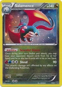 Salamence (8/20) (Cosmos Holo) (Blister Exclusive) [Black & White: Dragon Vault] | Odin's Place
