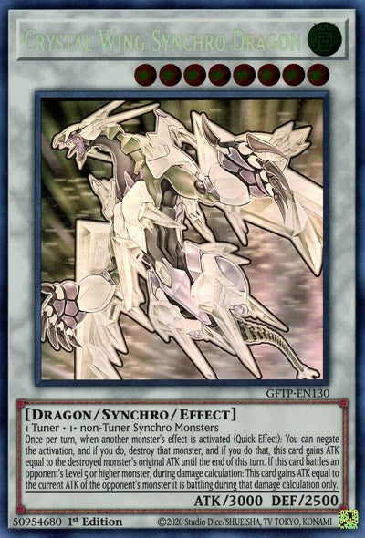 Crystal Wing Synchro Dragon [GFTP-EN130] Ghost Rare | Odin's Place