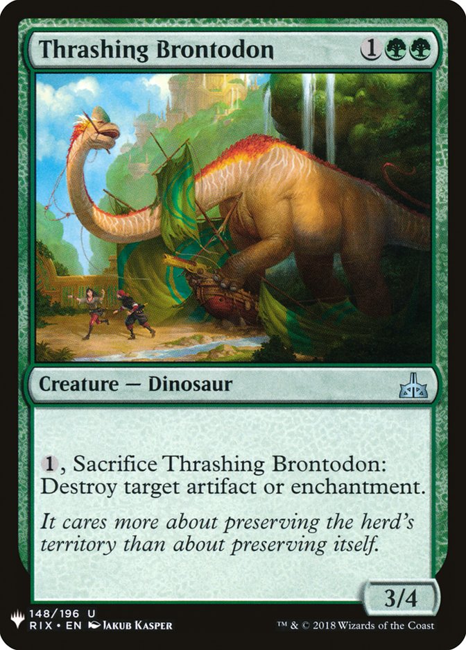 Thrashing Brontodon [Mystery Booster] | Odin's Place