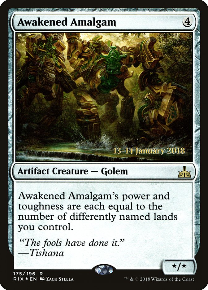 Awakened Amalgam (175) [Rivals of Ixalan Prerelease Promos] | Odin's Place