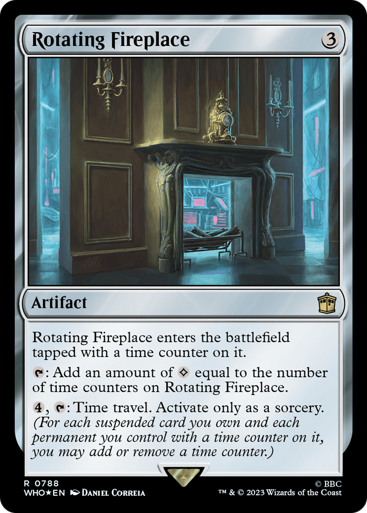 Rotating Fireplace (Surge Foil) [Doctor Who] | Odin's Place