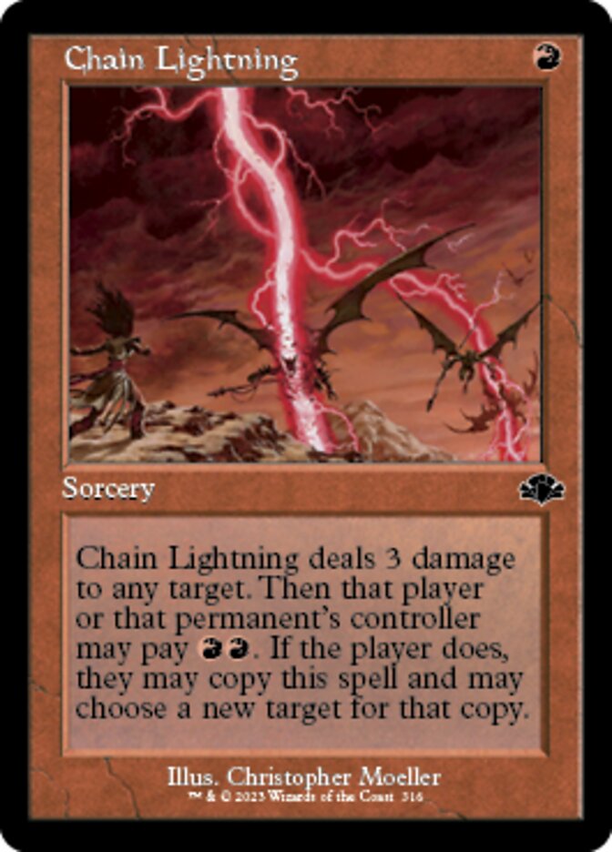 Chain Lightning (Retro) [Dominaria Remastered] | Odin's Place