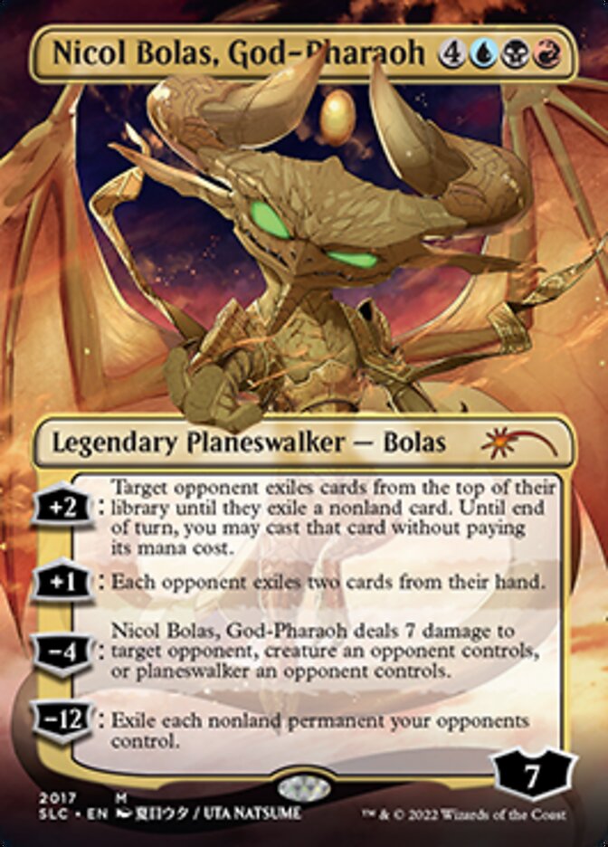 Nicol Bolas, God-Pharaoh (Borderless) [Secret Lair 30th Anniversary Countdown Kit] | Odin's Place