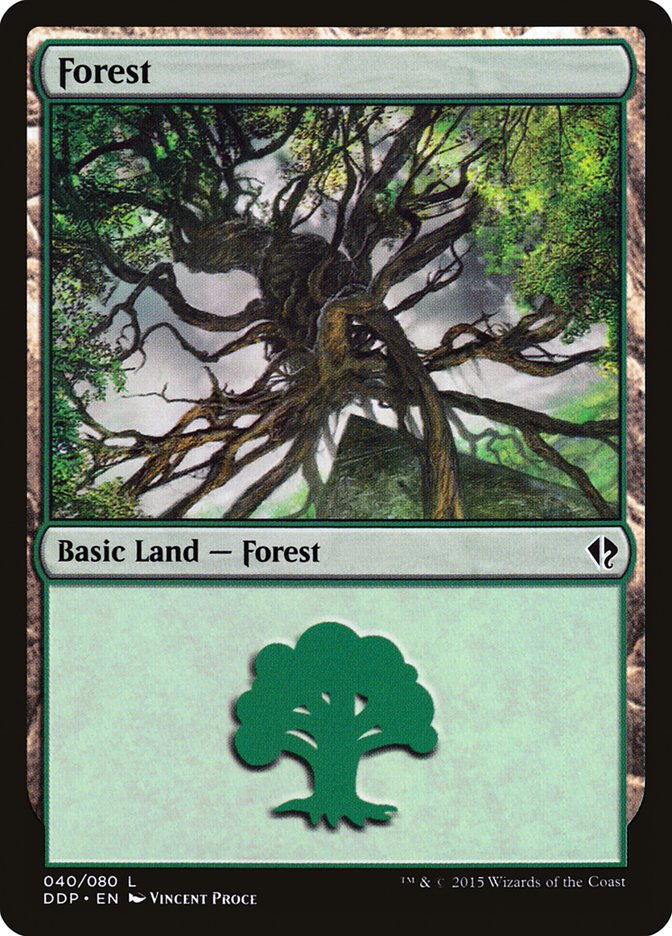 Forest (40) [Duel Decks: Zendikar vs. Eldrazi] | Odin's Place