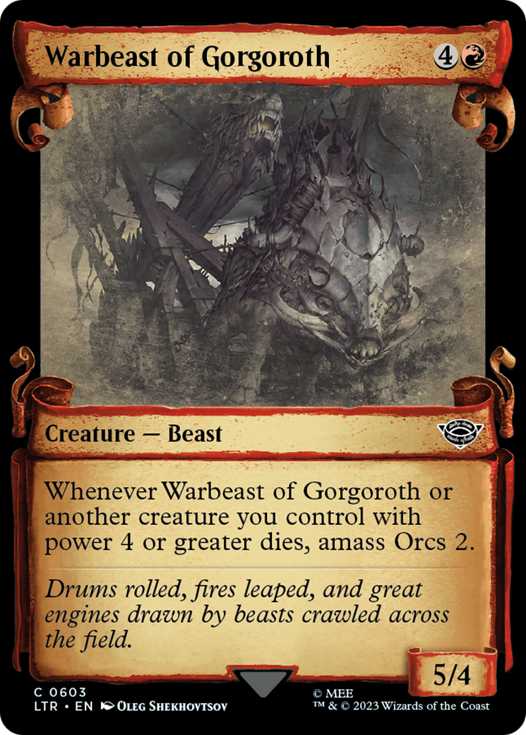 Warbeast of Gorgoroth [The Lord of the Rings: Tales of Middle-Earth Showcase Scrolls] | Odin's Place