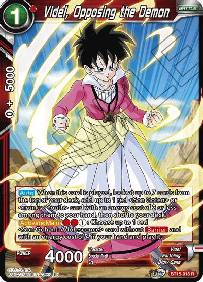 Videl, Opposing the Demon (BT15-015) [Saiyan Showdown] | Odin's Place