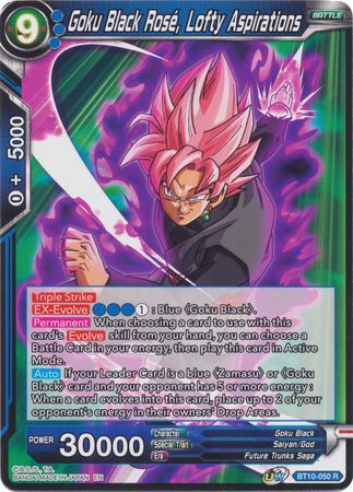 Goku Black Rose, Lofty Aspirations (BT10-050) [Rise of the Unison Warrior] | Odin's Place