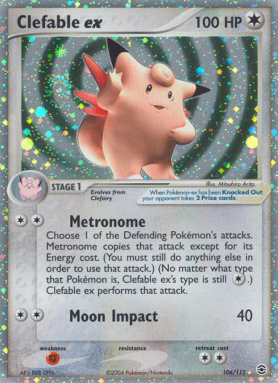 Clefable ex (106/112) [EX: FireRed & LeafGreen] | Odin's Place
