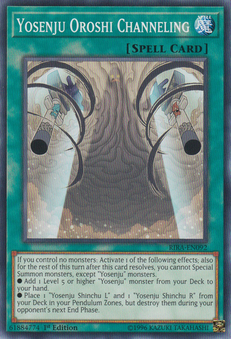 Yosenju Oroshi Channeling [RIRA-EN092] Common | Odin's Place