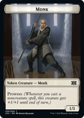 Cat Dragon // Monk Double-Sided Token [Double Masters 2022 Tokens] | Odin's Place