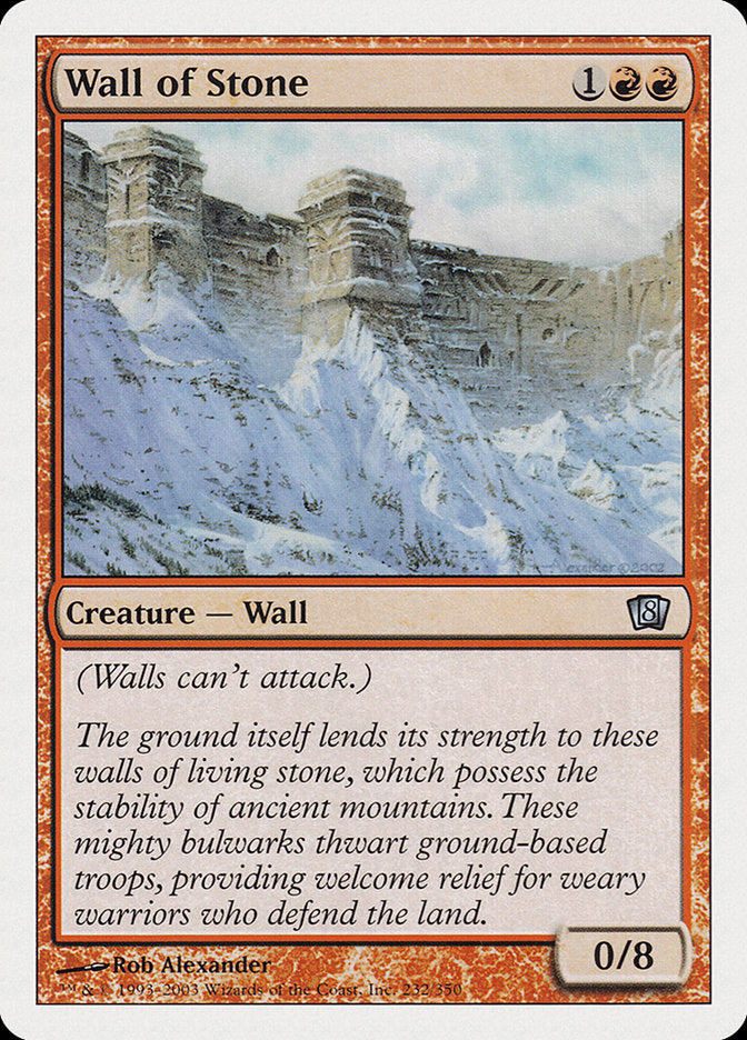 Wall of Stone (232) [Eighth Edition] | Odin's Place