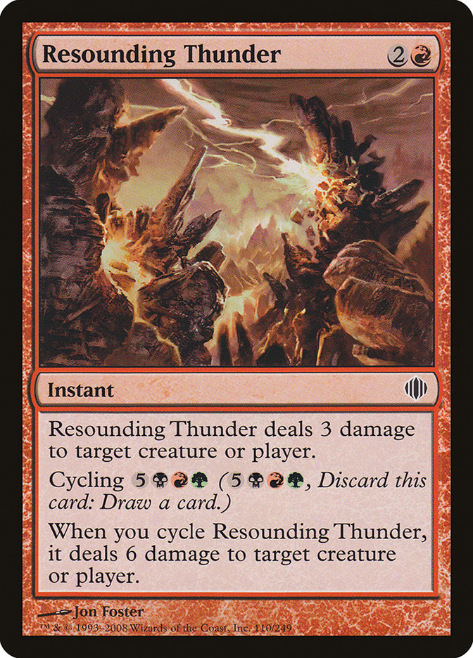 Resounding Thunder (110) [Shards of Alara] | Odin's Place