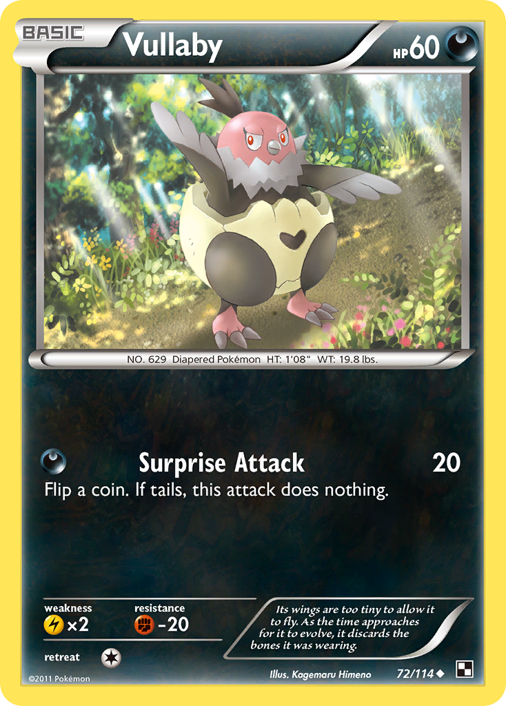 Vullaby (72/114) [Black & White: Base Set] | Odin's Place