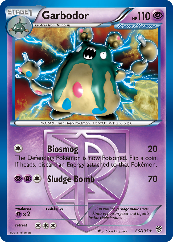 Garbodor (66/135) [Black & White: Plasma Storm] | Odin's Place