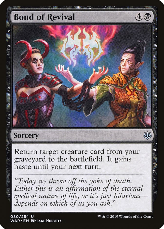 Bond of Revival (80) [War of the Spark] | Odin's Place