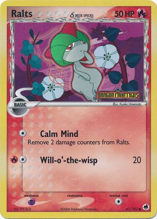 Ralts (61/101) (Delta Species) (Stamped) [EX: Dragon Frontiers] | Odin's Place