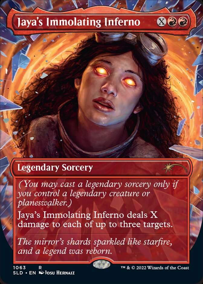 Jaya's Immolating Inferno (Borderless) [Secret Lair Drop Series] | Odin's Place