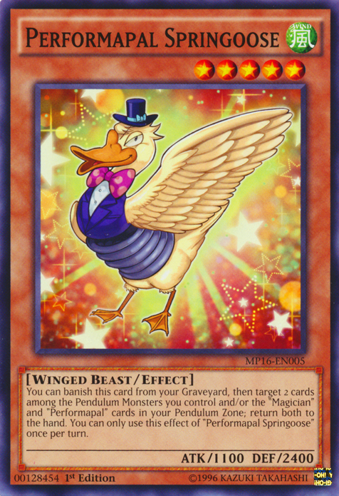 Performapal Springoose [MP16-EN005] Common | Odin's Place