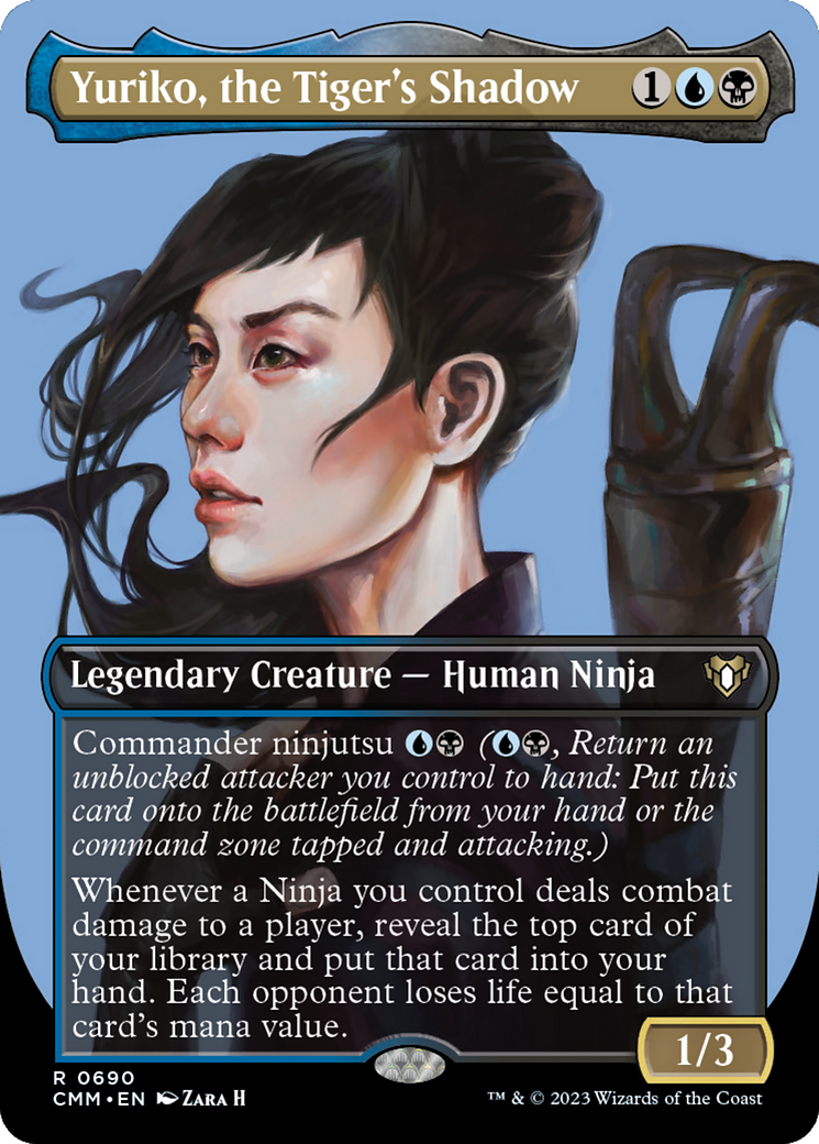 Yuriko, the Tiger's Shadow (Borderless Profile) [Commander Masters] | Odin's Place