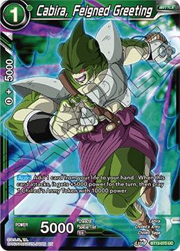Cabira, Feigned Greeting (Uncommon) (BT13-070) [Supreme Rivalry] | Odin's Place