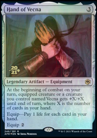 Hand of Vecna [Dungeons & Dragons: Adventures in the Forgotten Realms Prerelease Promos] | Odin's Place